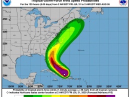 На Флориду движется ураган "Исайя", который уже обесточил Пуэрто-Рико и Доминикану