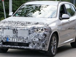 Обновленный BMW X3 замечен на тестах