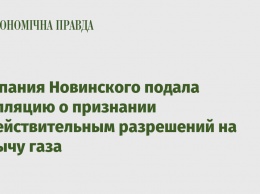 Компания Новинского подала апелляцию о признании недействительным разрешений на добычу газа