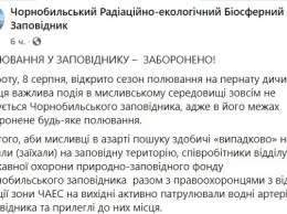 В Чернобыльском заповеднике предупредили азартных украинцев, что в зоне отчуждения охотиться нельзя