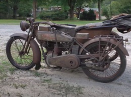 Мотоколяска от Harley-Davidson 1916 года (ВИДЕО)