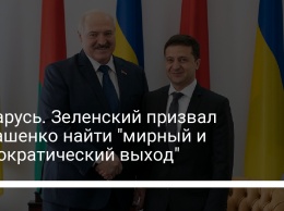 Беларусь. Зеленский призвал Лукашенко найти "мирный и демократический выход"