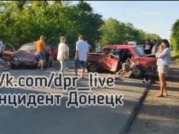 На трассе Донецк-Новоазовск пьяные оккупанты устроили серьезное ДТП, - ФОТО