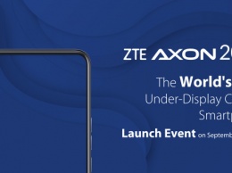 ZTE Axon 20 5G - первый в мире смартфон с подэкранной фронтальной камерой, который выйдет 1 сентября