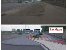 В Киеве к велодорожке на Набережном шоссе планируют добавить пандус и лифт