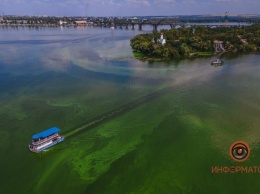 В Днепре река поменяла цвет и стала изумрудной: экологи назвали причины