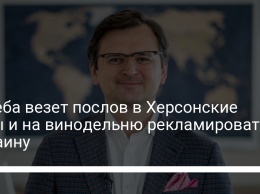 Кулеба везет послов в Херсонские горы и на винодельню рекламировать Украину