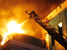 В Донецке снова горело здание заброшенной поликлиники