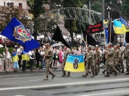 На Марше защитников Украины в Киеве шли колонны от Донецкой и Луганской областей, - ФОТО