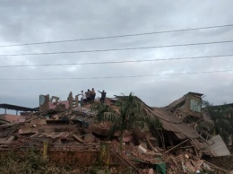 В Индии рухнул шестиэтажный жилой дом