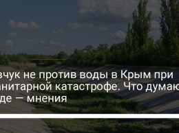 Кравчук не против воды в Крым при гуманитарной катастрофе. Что думают в Раде - мнения