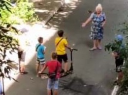 В Мелитополе пенсионеры устроили террор детям (видео)