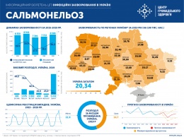 В МОЗ подсчитали, как часто украинцы болеют сальмонеллезом в городах и селах