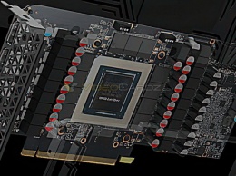 Изображение платы GeForce RTX нового поколения позволяет взглянуть на чип NVIDIA GA102 (Ampere) и его питание