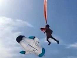 В Тайване воздушный змей унес трехлетнего ребенка в небо (видео)