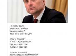 "Зачем кокаин? Ведь есть этот воздух". Экс-помощник Путина Сурков в стихах описал свой рай