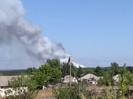 В районе базы 92 бригады ВСУ под Харьковом горит лес