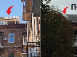 Хозяин квартиры в одесском памятнике архитектуры снес нахалстрой на крыше, предварительно его узаконив