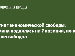 Рейтинг экономической свободы: Украина поднялась на 7 позиций, но все еще несвободна