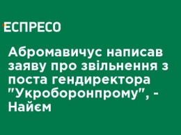 Абромавичус написал заявление об увольнении с поста гендиректора "Укроборонпрома", - Найем