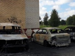 Месть партизанов: в Беларуси сожгли машины силовиков, разгонявших протестующих, фото