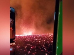 В Калифорнии сняли разрушительный огненный смерч