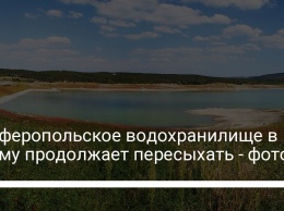 Симферопольское водохранилище в Крыму продолжает пересыхать - фото