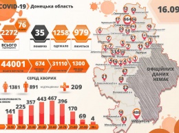 В Донецкой области за сутки две смерти от коронавируса и 76 новых случаев