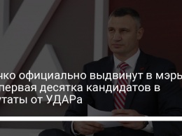 Кличко официально выдвинут в мэры. Вот первая десятка кандидатов в депутаты от УДАРа