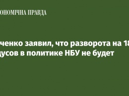 Шевченко заявил, что разворота на 180 градусов в политике НБУ не будет