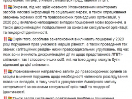 Украинский омбудсмен Денисова раскритиковала радикалов и поддержала ЛГБТ-сообщество