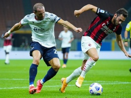 Дубль Ибрагимовича помог «Милану» переиграть «Болонью»
