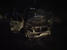 В Харьковской области полностью сгорела карета "скорой", - ФОТО