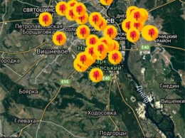 В Киеве появилась интерактивная карта озеленения
