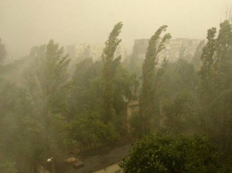 Донецкую область накрыла пыльная буря