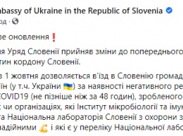 Словения отменила двухнедельную самоизоляцию для украинских туристов, но обязала их делать тест на Covid-19