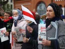 На митинг против Лукашенко вышли пенсионеры