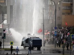 В Беларуси задержали подозреваемых в повреждении водомета, которым «смывали» протестующих