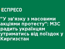 "В связи с массовыми акциями протеста": МИД советует украинцам воздержаться от поездок в Кыргызстан