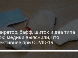 Респиратор, бафф, щиток и два типа масок: медики выяснили, что эффективнее при COVID-19