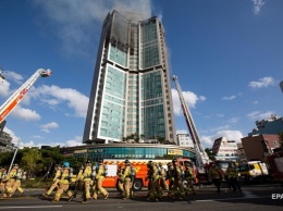 В Южной Корее за несколько часов сгорел 33-этажный небоскреб (ВИДЕО)