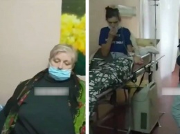 Одна кислородная маска на этаж: В сети появилось видео из больницы в Киеве