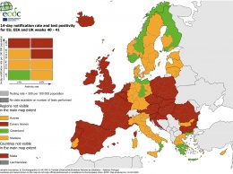 Евросоюз тоже «раскрасили» в соответствии с уровнем эпидемиологической опасности - в какие зоны попали страны (КАРТА)