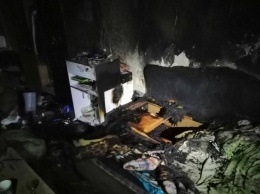 В Харькове из горящего дома спасли людей