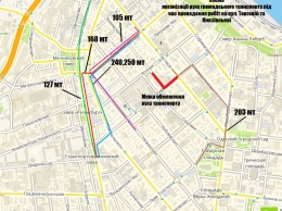 В Одессе будет временно закрыта часть улицы Торговой. Схема