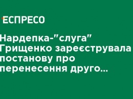 Нардеп-"слуга" Грищенко зарегистрировала постановление о переносе второго тура местных выборов, - КИУ