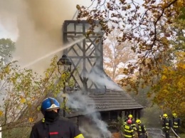 В Праге почти сгорела церковь, привезенная из Украины сотню лет назад