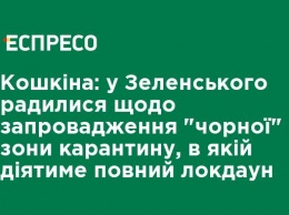 Кошкина: у Зеленского советовались о введении "черной" зоны карантина, в которой будет действовать полный локдаун