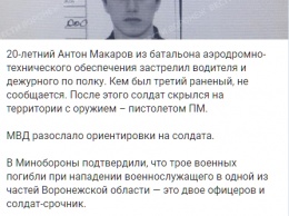 Появились имя и фото солдата, который в Воронеже с топором и автоматом убил трех сослуживцев