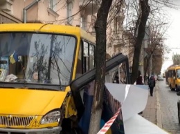 В Кропивницком неуправляемый автобус попал в ДТП